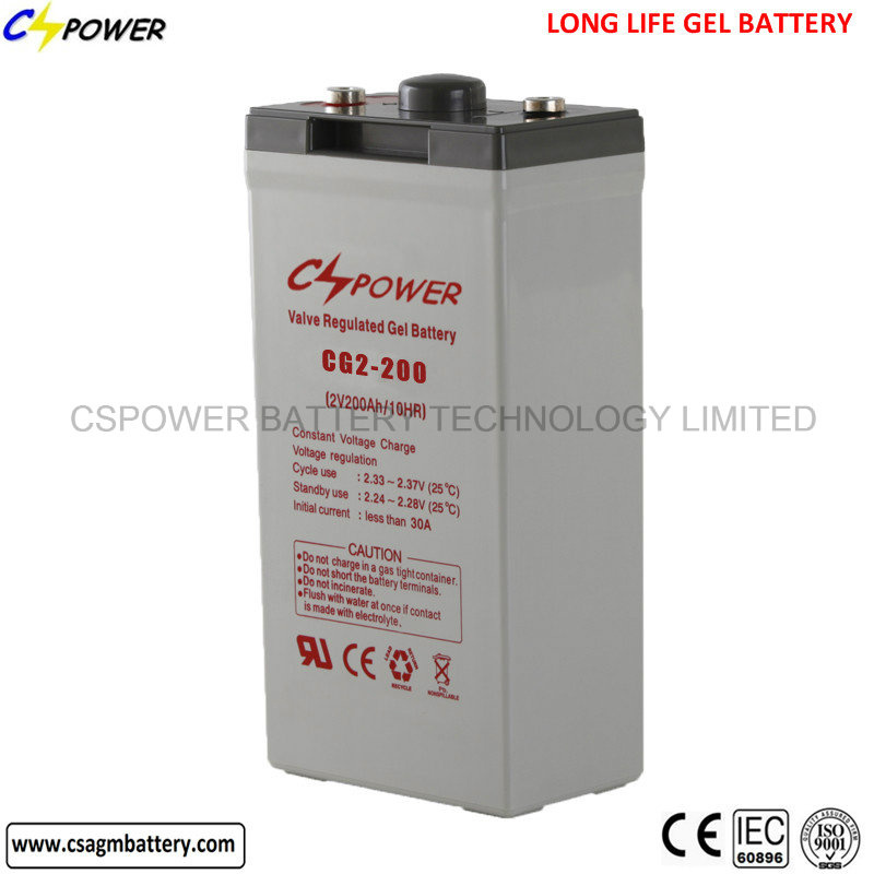 Home Use Solar System UPS Gel 2V 200ah Solar Battery