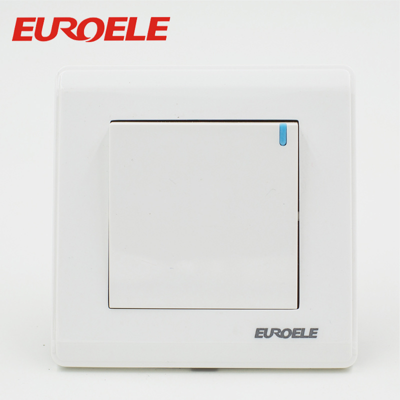 Universal White Color PC 1 Gang Wall Switch
