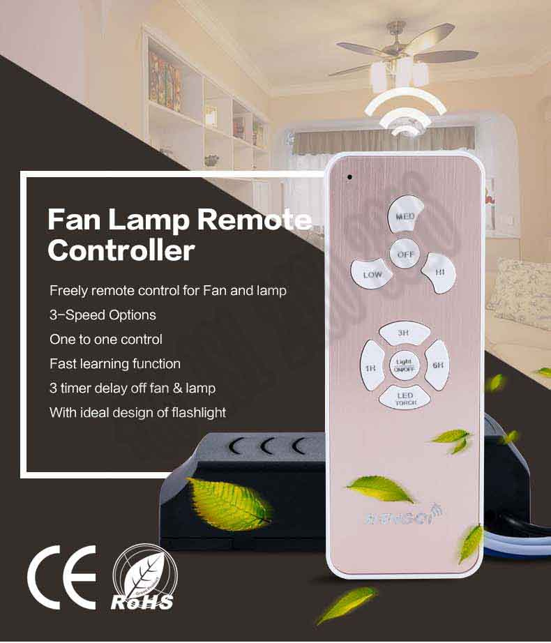 F35 Fan Lamp Remote Control and Receiver Complete Kit