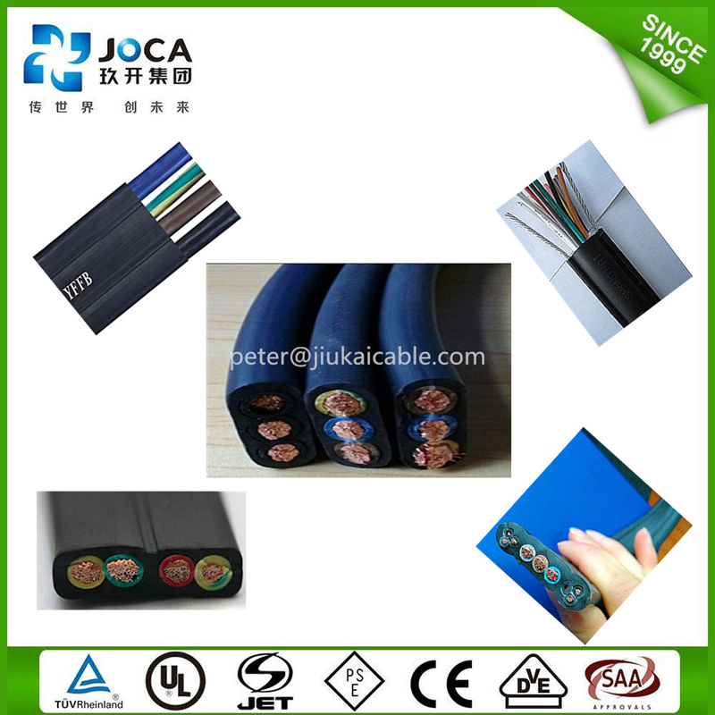 Flat Elevator Crane Power Control Travelling Cable