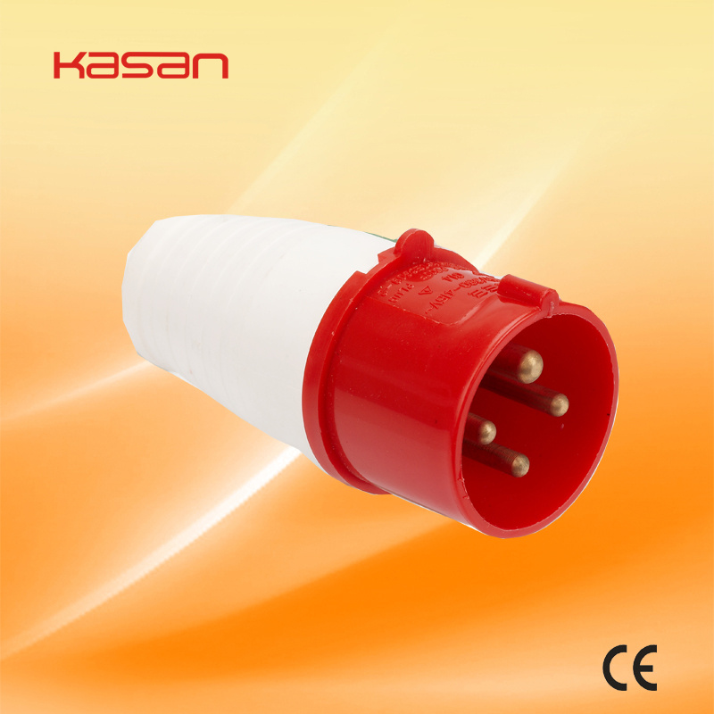 Red Industrial Plug and Socket 014/024