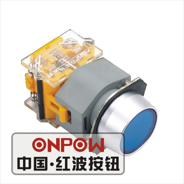 Onpow 22mm Push Button Switch (Type 2) (LAS0-A2Y-11/R/12V, CCC, CE, VDE)
