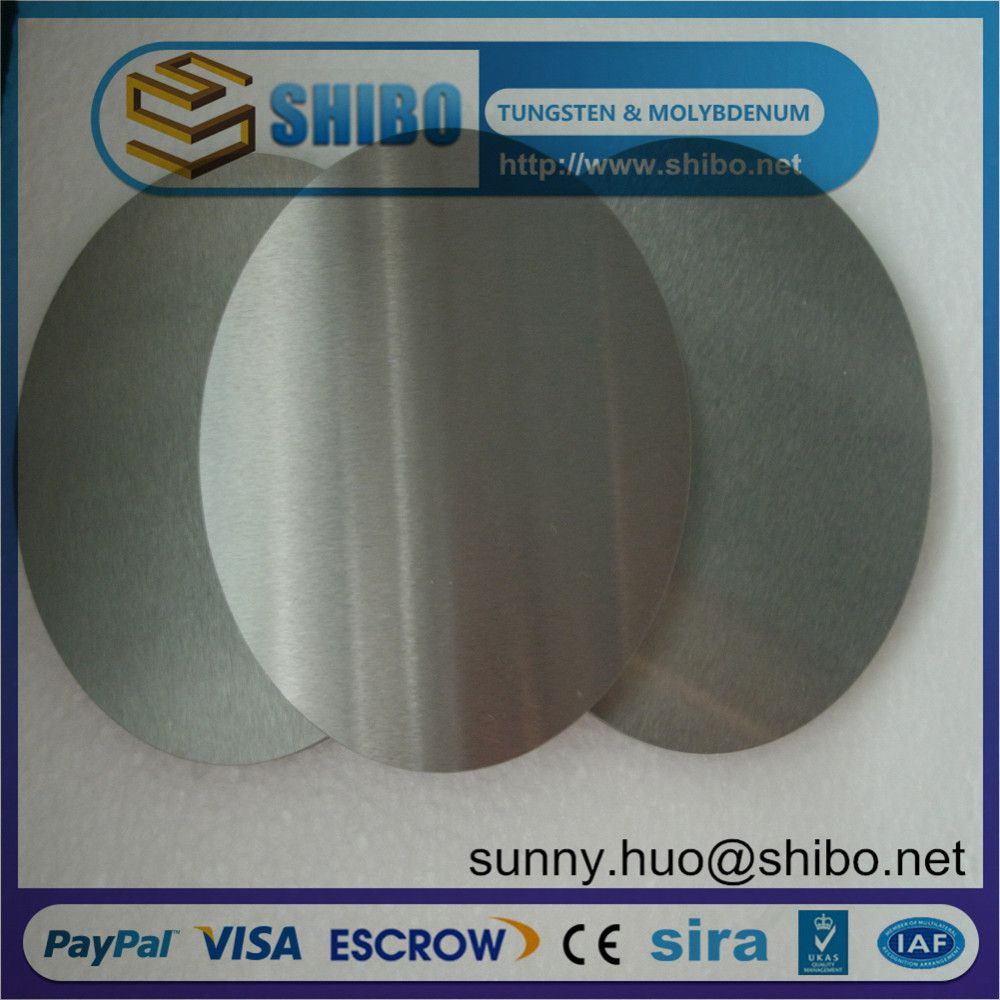 Pure Molybdenum Polished Disc for Semiconductor