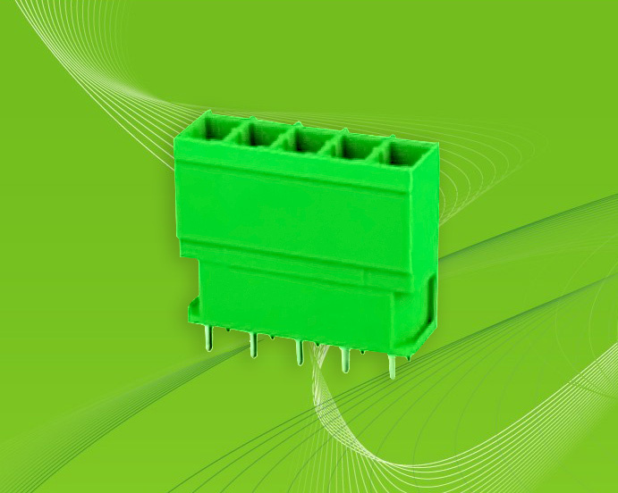 Pluggable Terminal Block with Dual Row Pins for Wire to Board