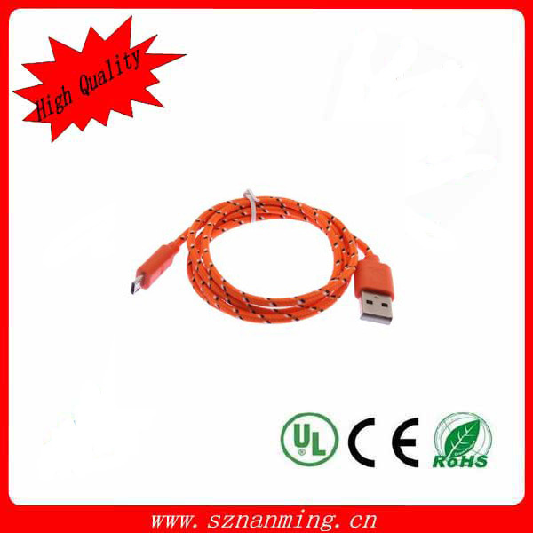 10ft Braided High Quality Durable Micro USB Charging Cable