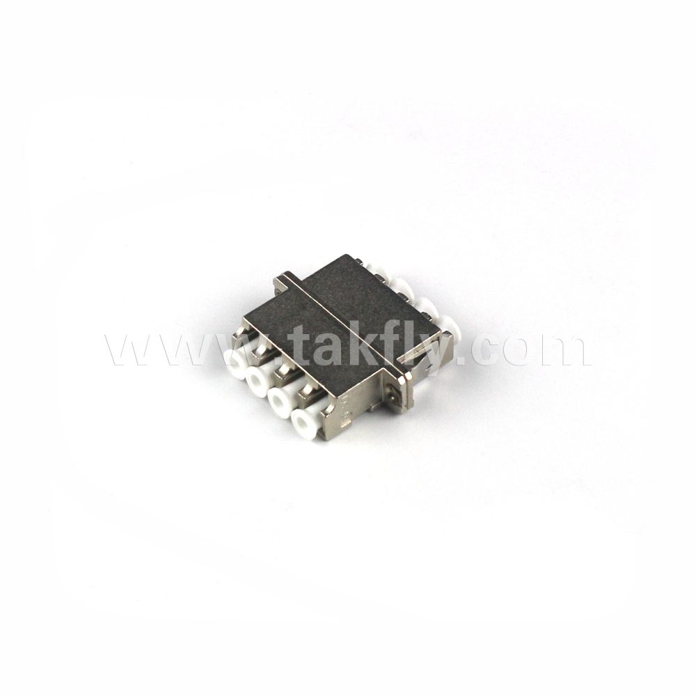 LC Quad Metal Fiber Optic Adapter