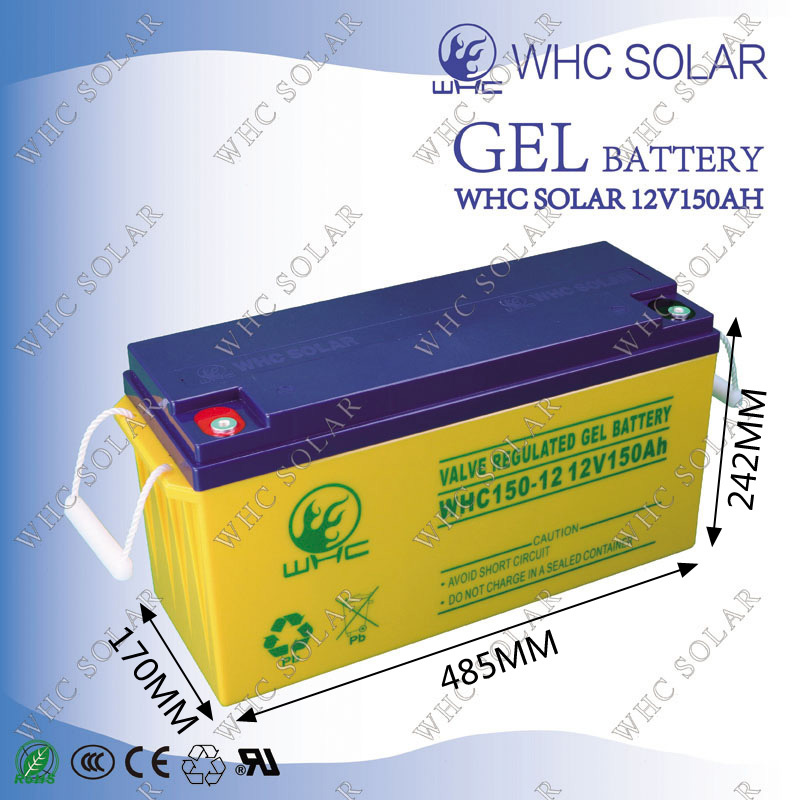 Deep Cycle 12V 150ah Gel Battery for Solar System