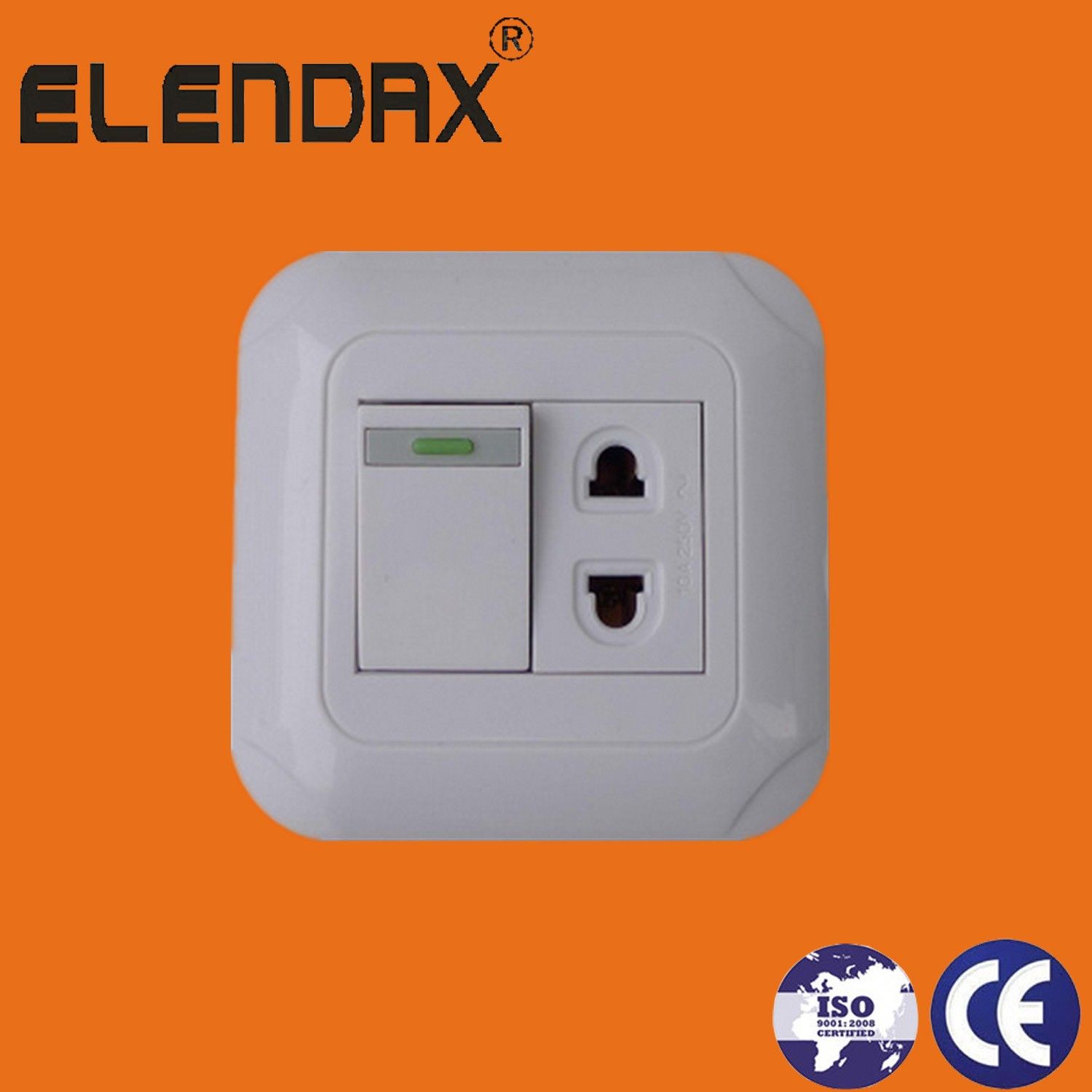 One Gang Switch and One 2 Pin Socket (F5019)