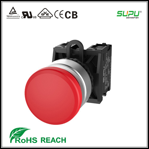 Supu Waterproof Metal Frontring Mushroom Pushbutton Switches