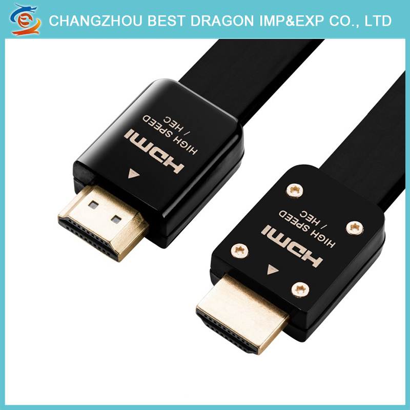 Gold Plated Ethernet Arc 3D 4K 1.4 2.0 High Speed HDMI Cable