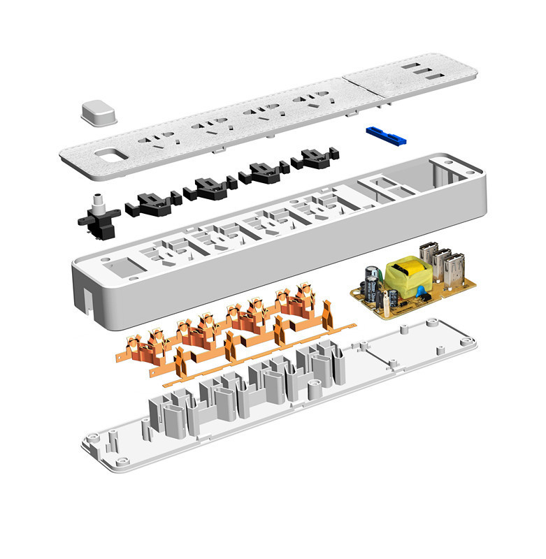 Switch Extension Socket Outlet Us Plug 10A