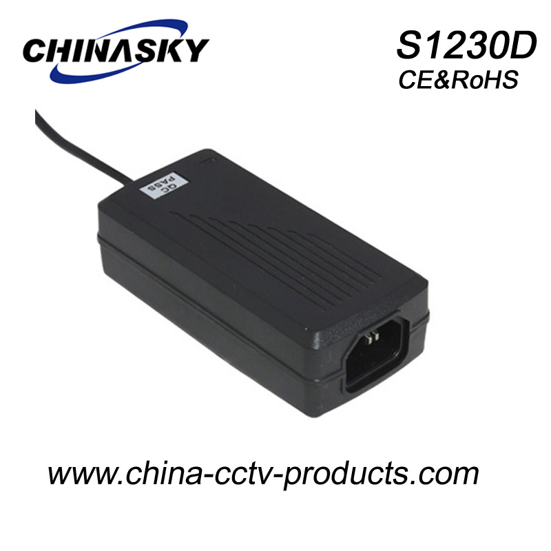12VDC Desktop Type CCTV Power Adaptor with Ce & IEC60950 (S1230D)