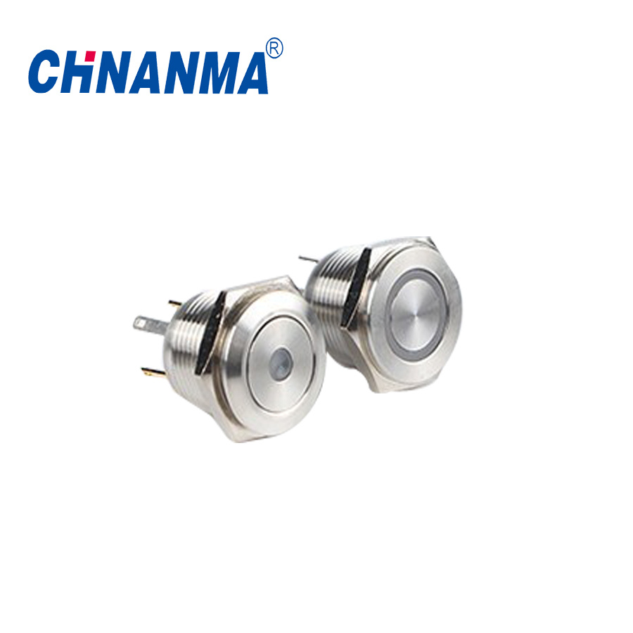 19mm Car Push Button Switch, Vandal Proof Doorbell Buttons, New Model Switches