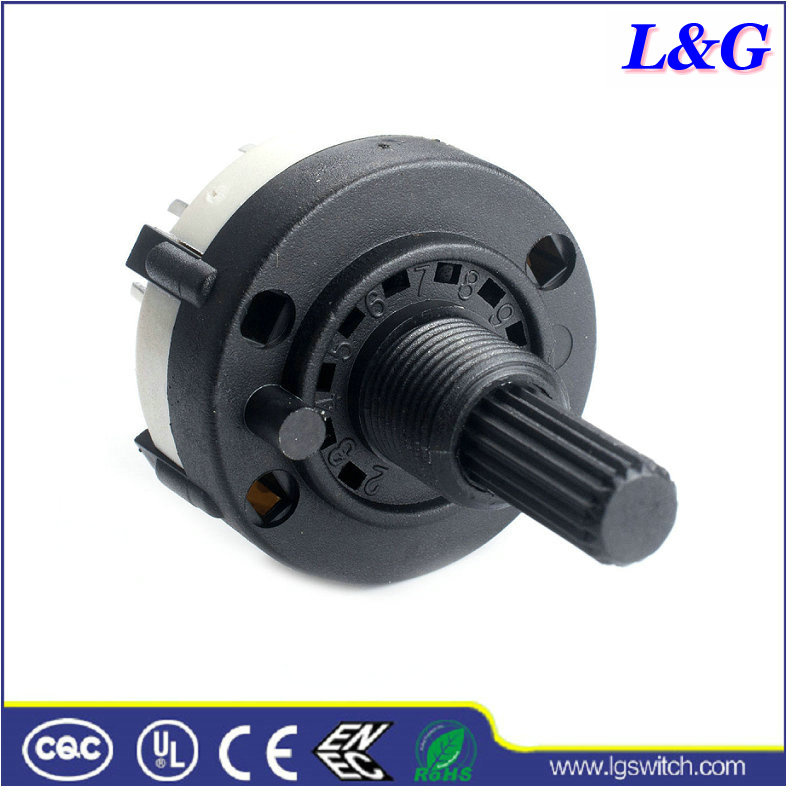 2 Pole 6 Position Panel PCB Wiring Rotary Switch (RS26)