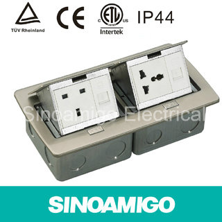 IP44 Waterproof Floor Box Outlet Duplex Floor Socket