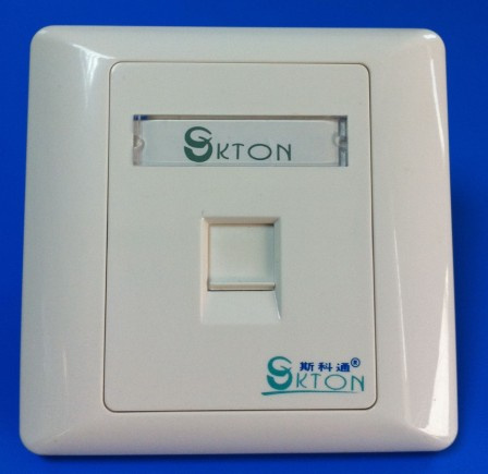 RoHS Approved Single Port Faceplate