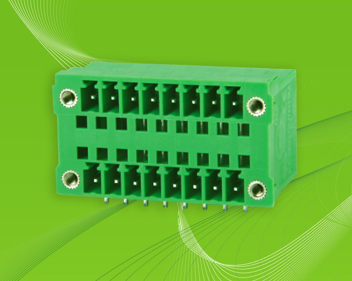 Pluggable Terminal Block with Dual Row Pin Header