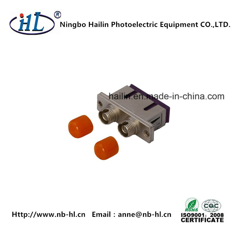 Duplex Sc-FC Multimode Fiber Optic Adapter with Zinc Alloy