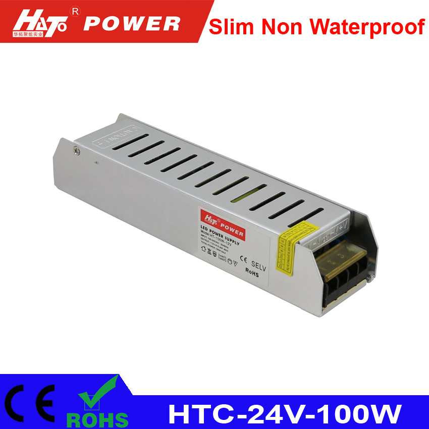 24V 4A 100W LED Transformer AC/DC Switching Power Supply HTC