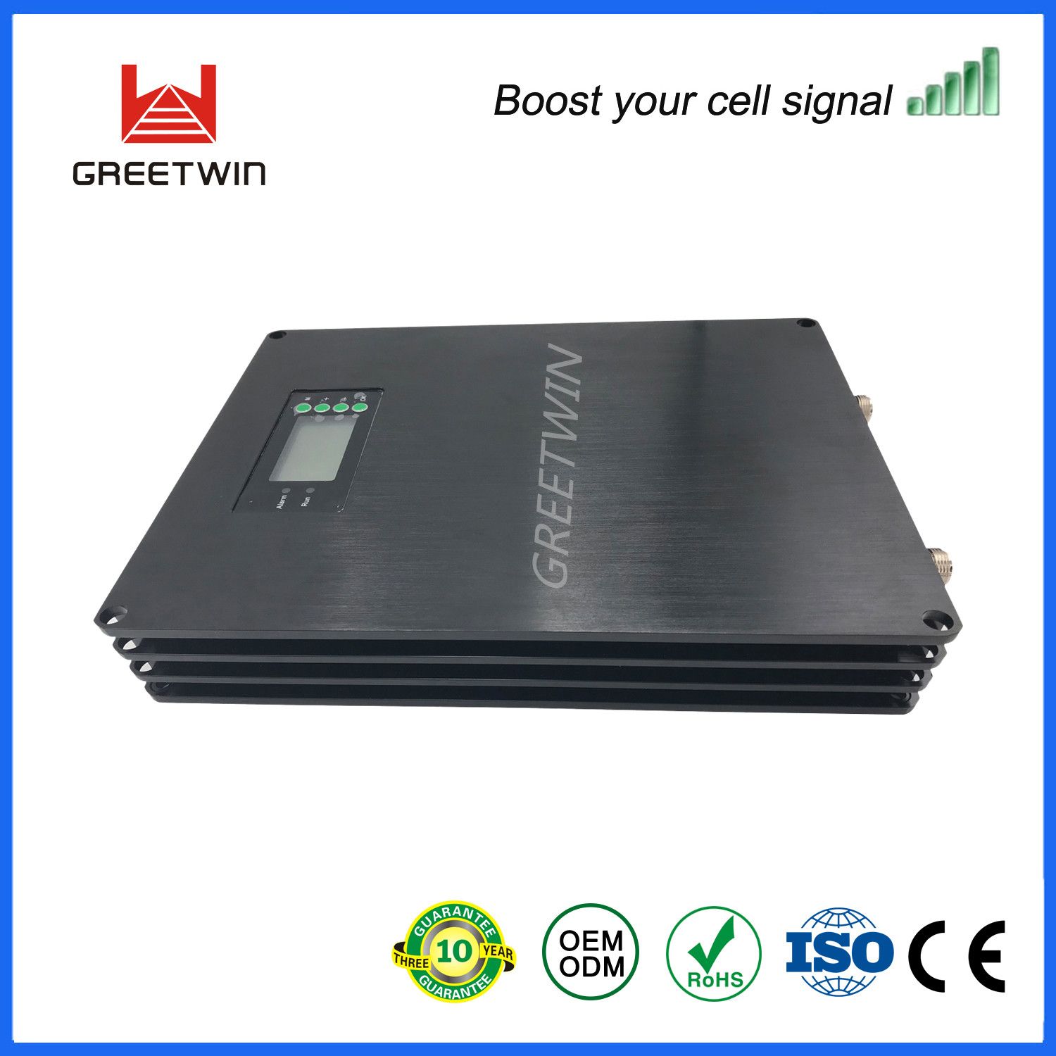 Black Color Five Band N Connector with LED Display Cell Phone Signal Booster