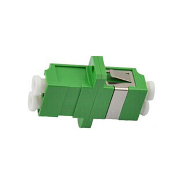 LC/APC Singlemode Duplex Adaptor with Flange