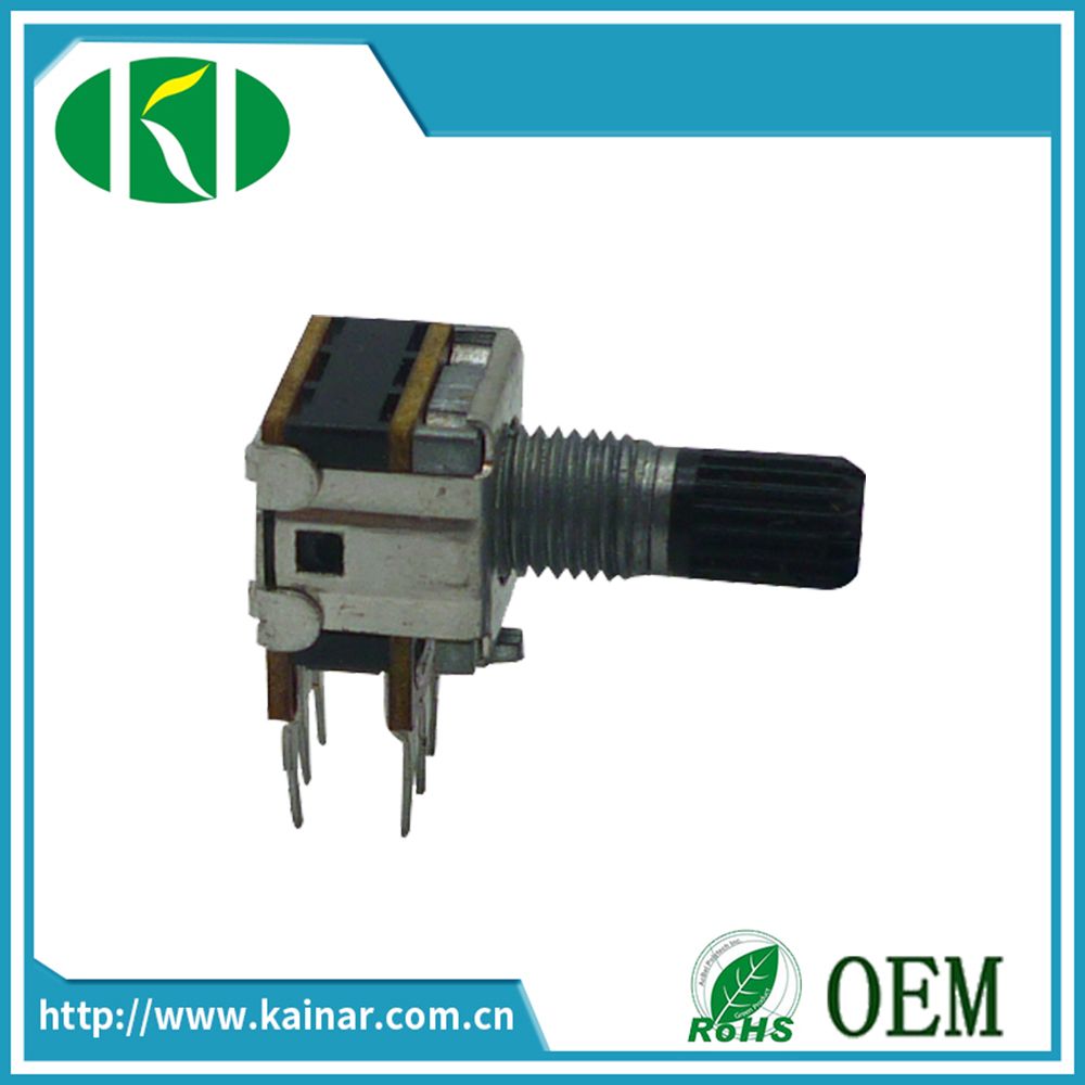 12, 13mm Stereo Rotary Potentiometer with 6 Pin Wh12-2-2