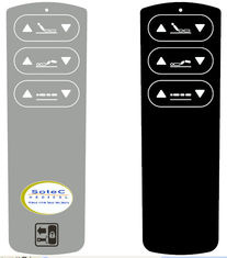 Waterproof PC / Pet Membrane Switch Overlay Flexible Remote Control Panel