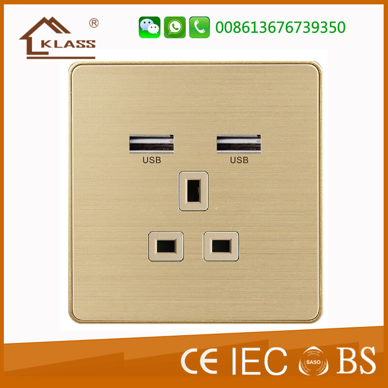 Good Quality UK Wall Electric USB Socket Outlet