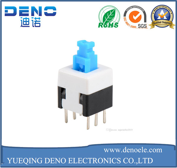 6 Pin Self Locking Key Press Switch