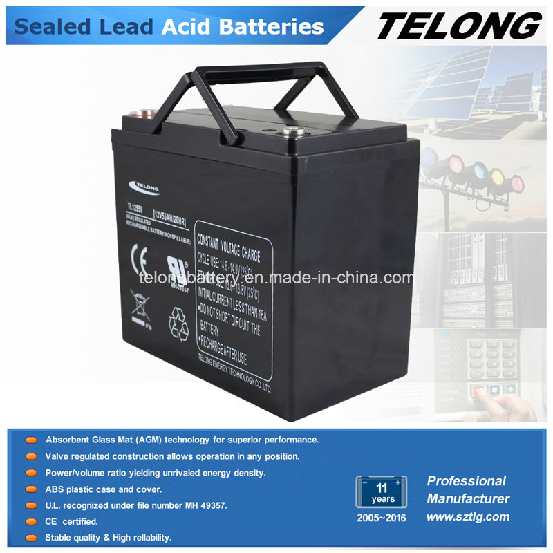 12V55ah Deep Cycle Sealed Lead Acid Battery