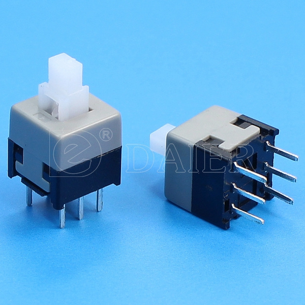 Dpdt PCB Push Button Power Switch (KFC8.5X8.5-A)