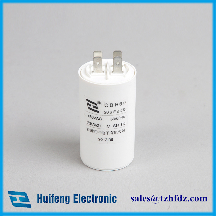 Cbb60 Motor Run Capacitor with Pins
