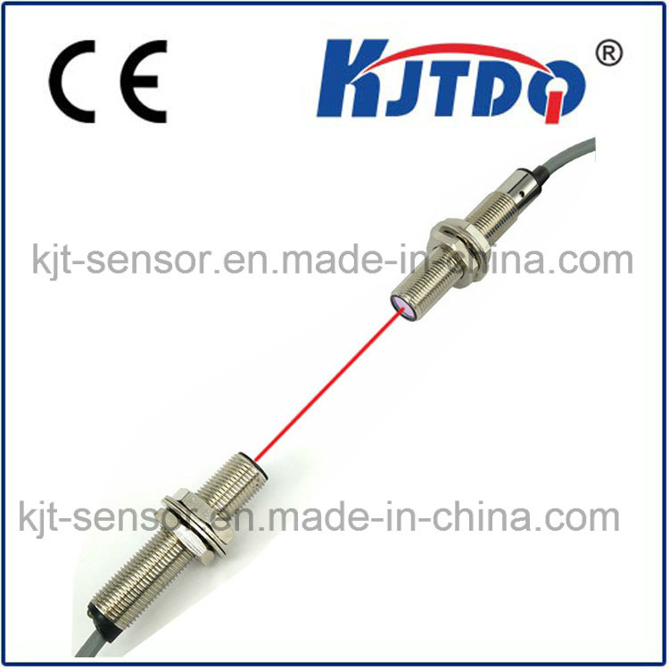 M12 Laser Fiber Optic Through Beam Sensor with Distance 150m