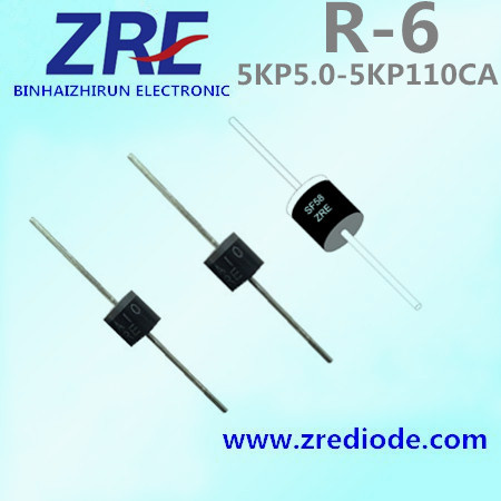 5000W 5kp5.0 Thru 5kp110ca Transient Voltage Suppressors Diode R-6 Package