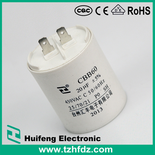 (CBB60) 250VAC 31.5UF Motor Run Capacitor with Pins
