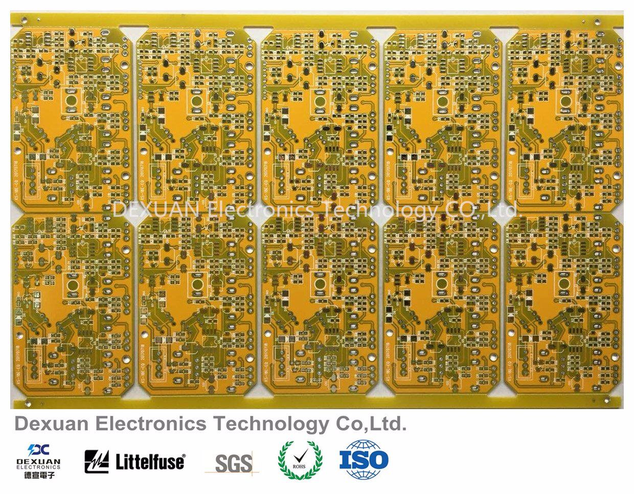 Multilayer Printed Circuit Board PCB with Yellow Solder Mask for Electronics/Machnie