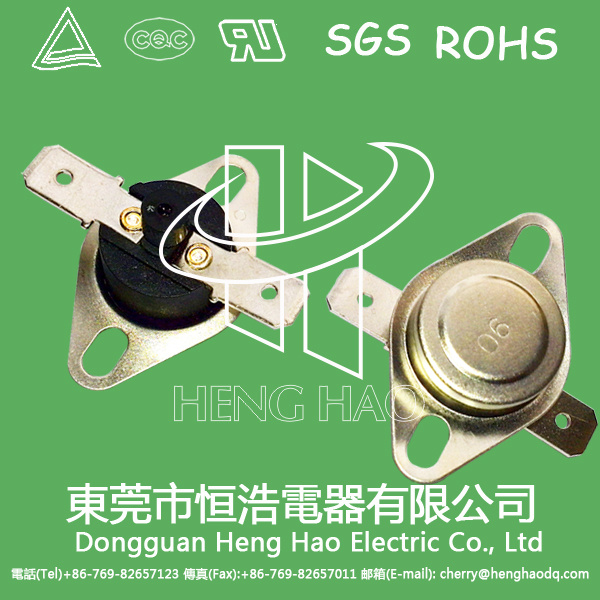 Manual Reset Bimetal Thermal Switch for Water Dispenser
