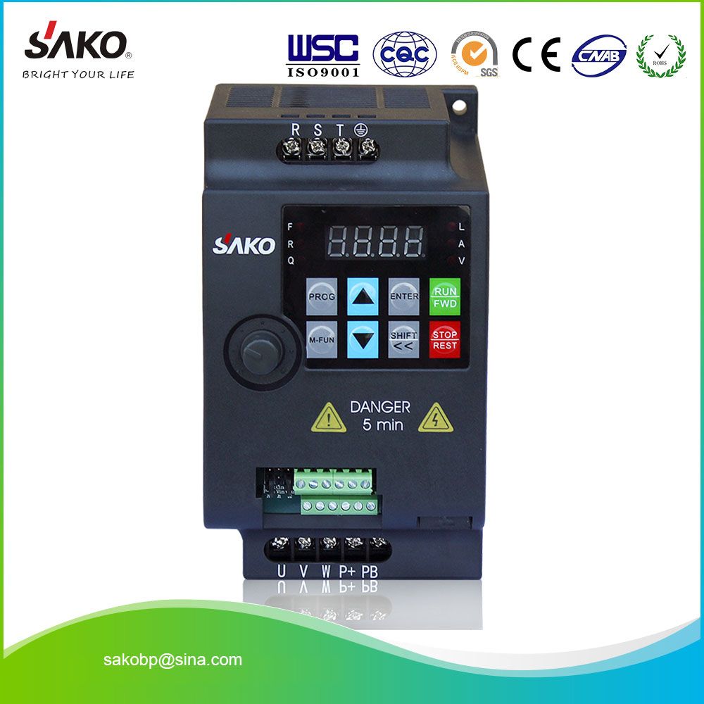 Sako 230V or 380V 2.2kw 3HP Mini VFD Variable Frequency Drive Inverter for Motor Speed Control