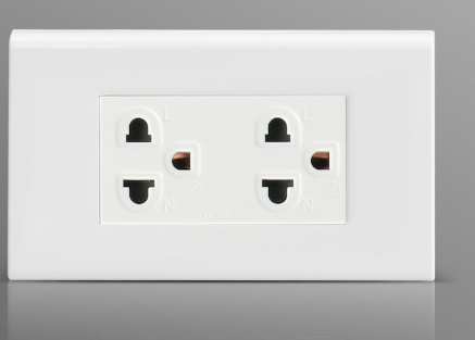 Thailand Duplex Socket and 3 Gang 1 Way Modular Switches