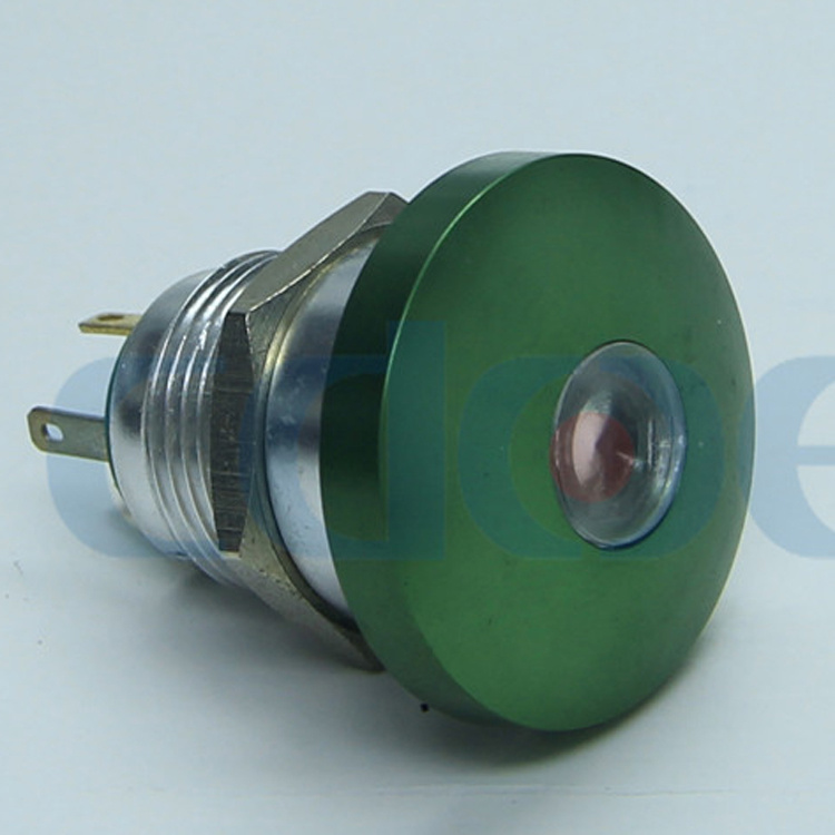 16mm Mushroom Push Button Switch with LED DOT Illumination