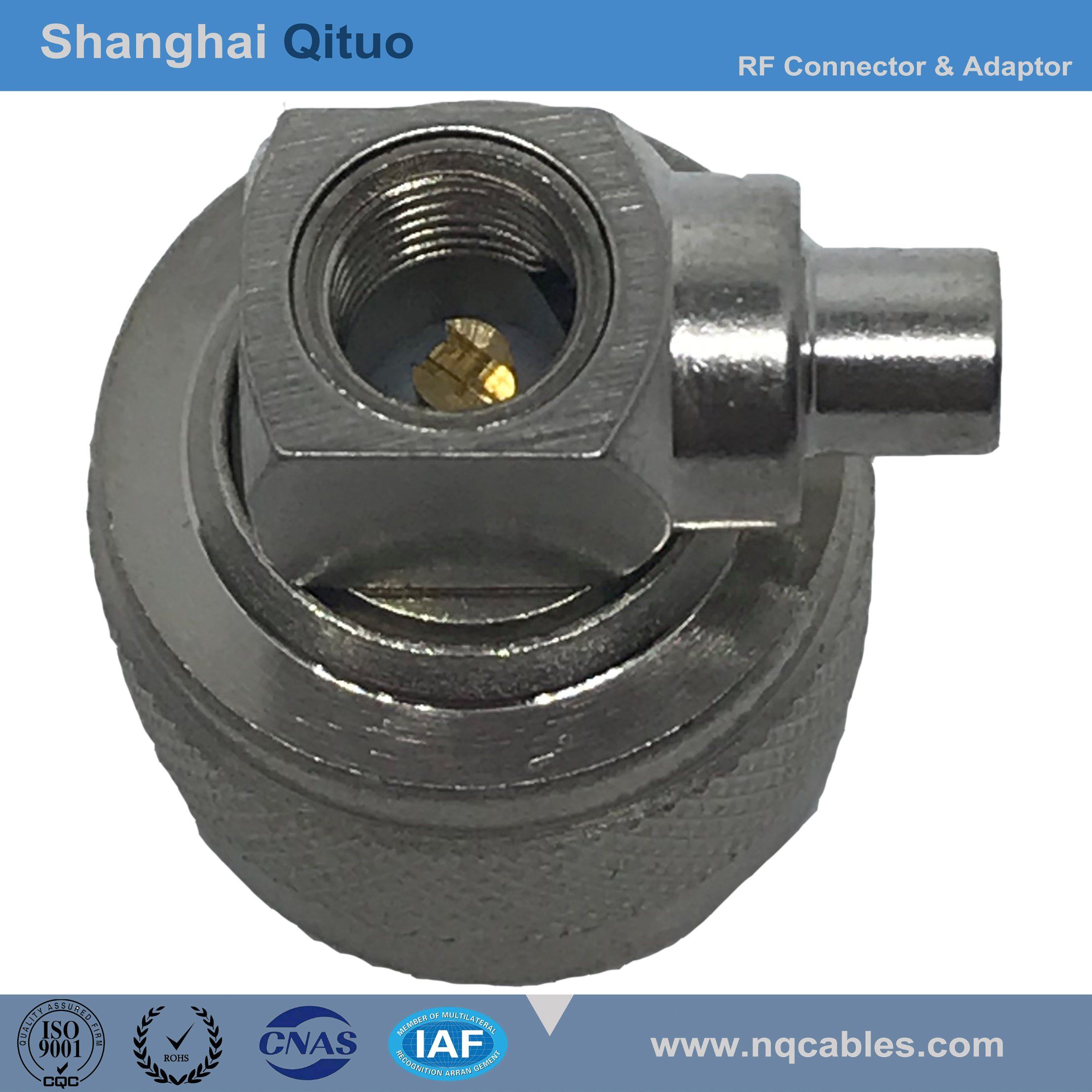 RF Connector N Right Angle Male Plug for Rg-141 Semi-Flexible Cable (N-JWB3)