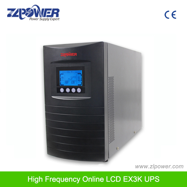 Ture Online UPS 120V 220V LCD LED High Frequency Single Phase (EX1-3K TX1-3K)