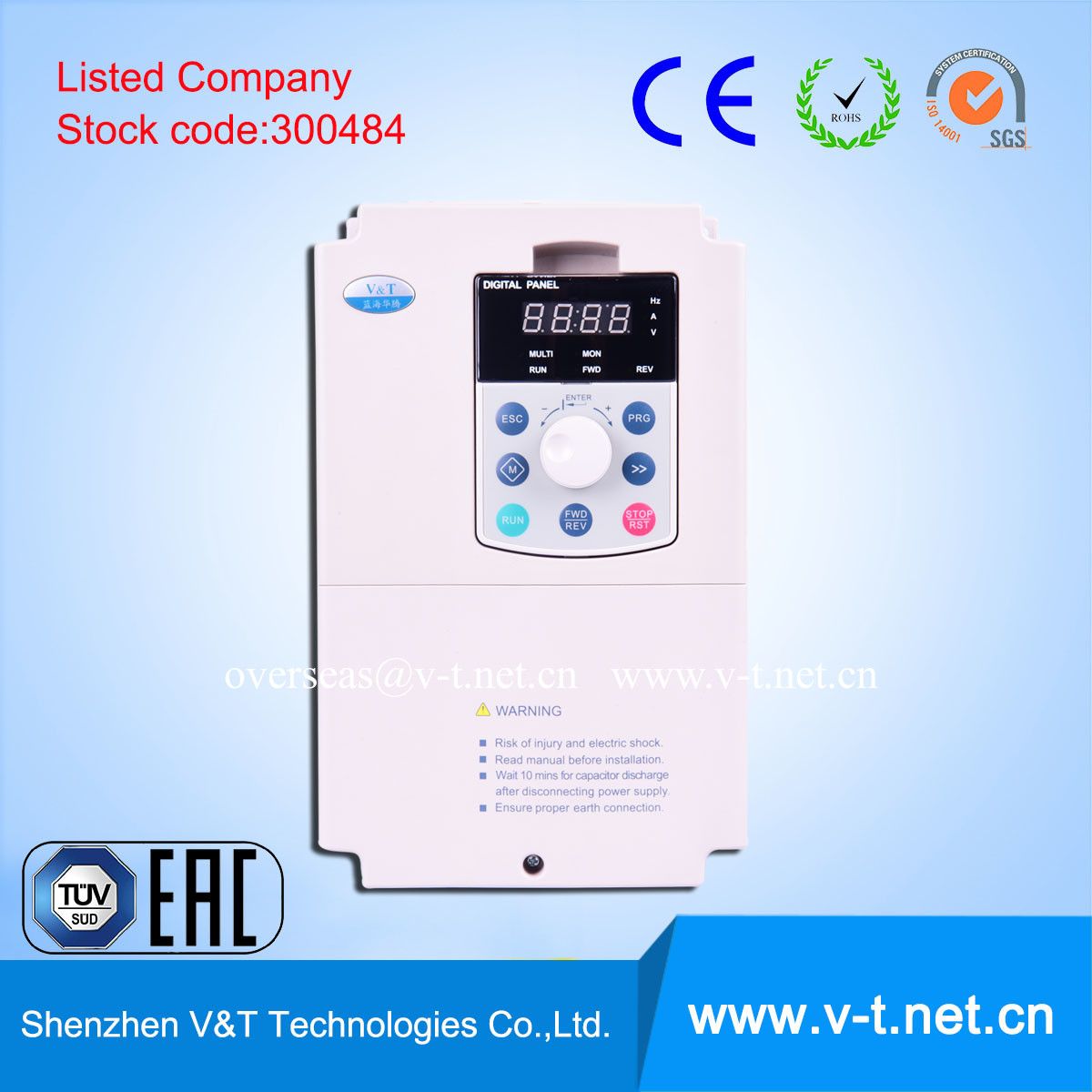 1.5kw AC Frequency Inverter for Motor