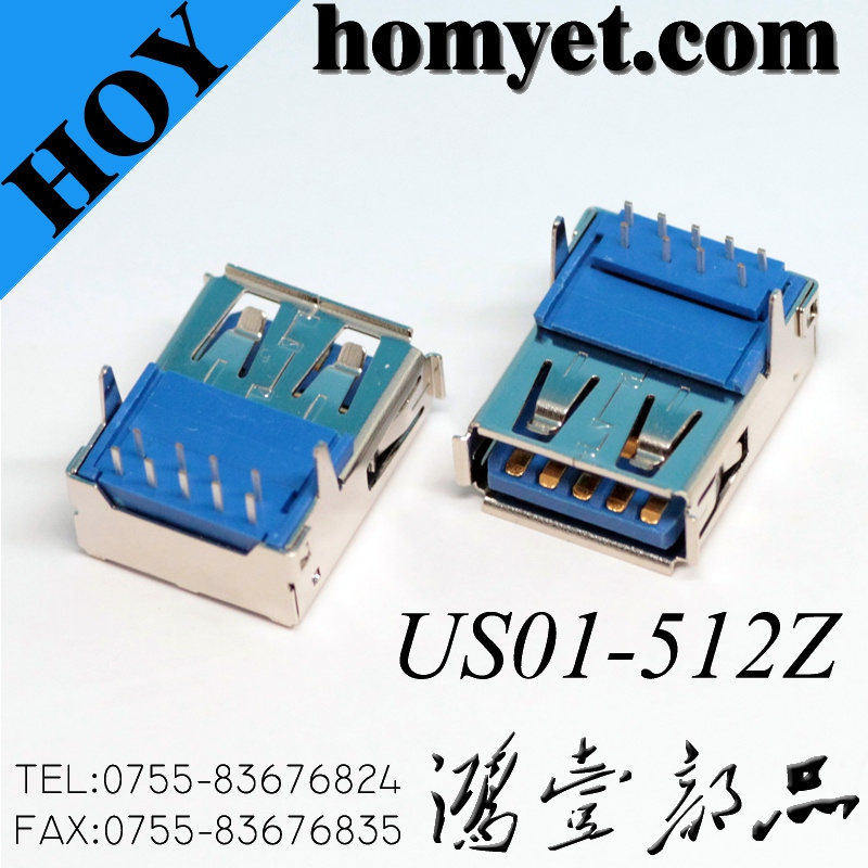 High Speed 5A 9 Pin USB3.0 Type a Connector for Power Adaptor