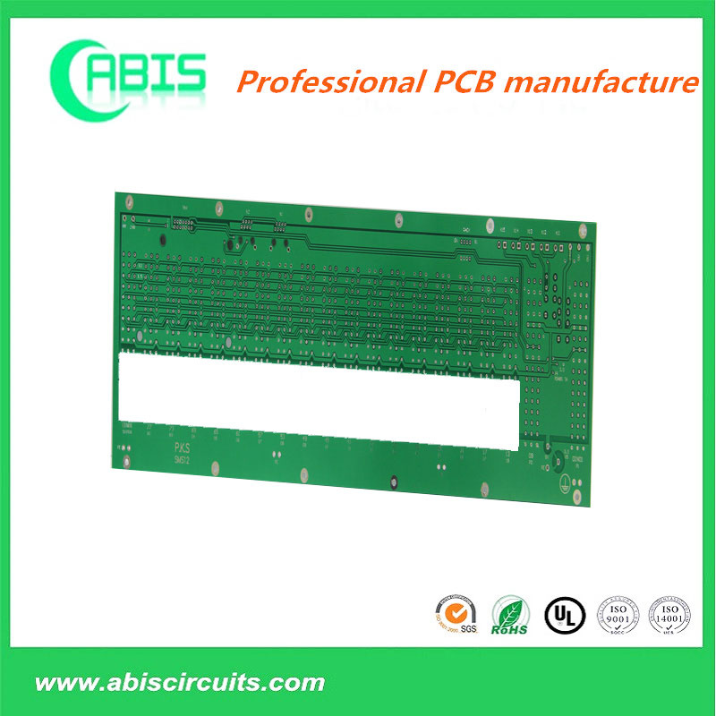 Multilayer PCB with Gold Plating and Green Solder Mask.