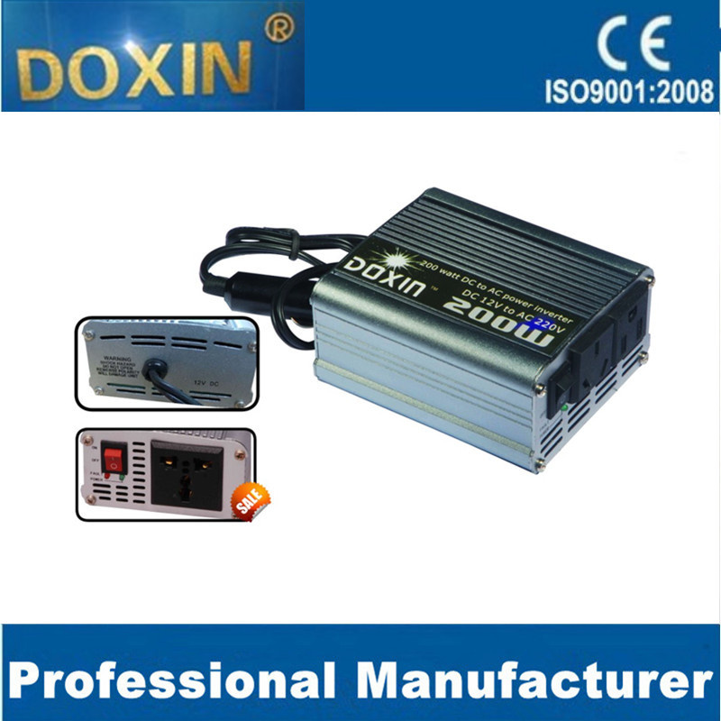 200W 12V 220V Portable Modified Sine Wave Single Power Inverter