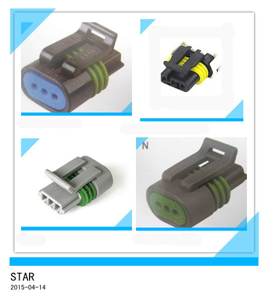 Manufacturer Custom Electrical 3 P AMP Waterproof Connector