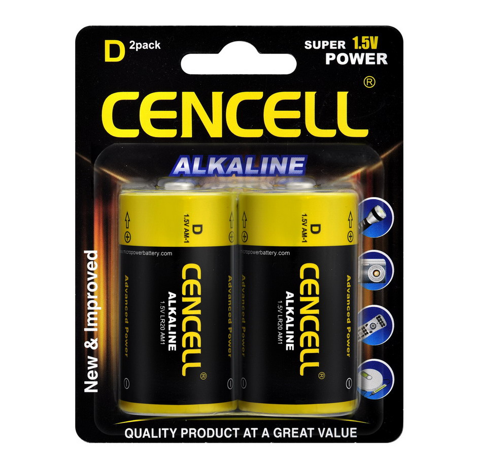 Power Alkaline Battery D/Lr20