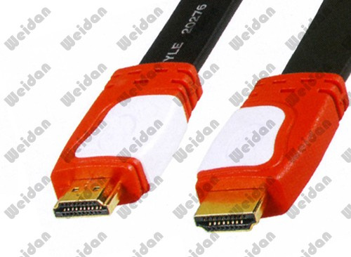 2014 Cheapest Dual Color HDMI Flat Cable