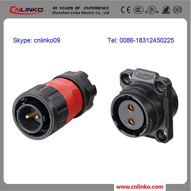 Circular Plastic Waterproof Connector/IP67 Panel Mount Connector